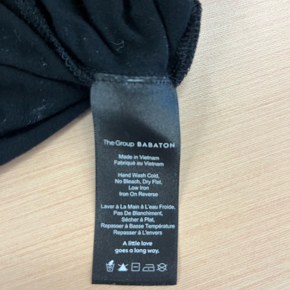 Babaton group maxi dress black cotton stretch. M like new - Picture 5 of 5